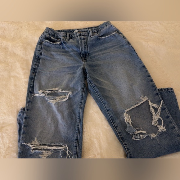 Good American Denim - Good American Classic Blue Straight Leg Jeans